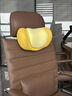 知夢(mèng)人（zhimengren）辦公室座椅頭枕午睡枕工位午休坐著(zhù)仰睡神器電腦椅頭靠加高頸枕 （中凸護頸+雙層壓力分散）雙黃拼色 曬單實(shí)拍圖