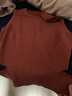 深呼吸DEEP BREATH女裝圓領(lǐng)側開(kāi)叉短款針織衫女背心上衣A300884 磚紅 S (2) 曬單實(shí)拍圖
