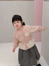 班喜迪女童外套春裝2026新款兒童衣服春秋裝洋氣公主上衣寶寶小童裝衣服 粉色 90 曬單實(shí)拍圖