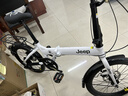 Jeep吉普折疊自行車(chē)成人20寸男女士變速通勤運動(dòng)單車(chē)-賽利 皎月白-輻條輪【車(chē)子+寶寶座椅】 20寸 7速 曬單實(shí)拍圖