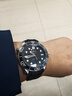 歐米茄表帶新海馬300氟橡膠手表鏈 海洋宇宙007 AT 150男硅膠20mm 歐米茄-黑色+銀色扣（頂級氟橡膠 20 曬單實(shí)拍圖