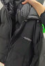 鴨鴨【高充絨203g】羽絨服男短款加厚冬季新款極寒保暖面包服撞色外套 黑色 XL (180) 曬單實(shí)拍圖