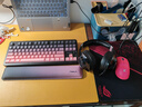邁從（MCHOSE）G87 V2旋鈕無(wú)線(xiàn)機械鍵盤(pán)電競游戲客制化有線(xiàn)/藍牙三模87鍵配列g(shù)asket結構全鍵熱插拔筆記本辦公 G87 V2 黑莓粉漸變側刻 快金軸 曬單實(shí)拍圖