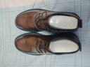 駱駝（CAMEL）牛皮大頭舒適通勤結婚增高男士商務(wù)正裝皮鞋 G15A213009 棕色 41 曬單實(shí)拍圖