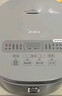 美的0涂層電飯煲5升大容量 316L不銹鋼內膽電飯鍋家用4-5-6-8-10人 柴火飯快速飯多功能一體煮粥鍋 【升級款頂置面板 12大功能菜單RE576S】 5L 曬單實(shí)拍圖