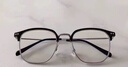 蔡司（ZEISS）眼鏡近視可配度數眼鏡框男女款方形眉框防藍光眼鏡網(wǎng)上配鏡顯臉小 黑銀色【M8151鈦架】 配蔡司視特耐高清1.56鏡片 0-400度 曬單實(shí)拍圖