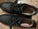 奧康（Aokang）休閑商務(wù)加絨保暖棉鞋簡(jiǎn)約舒適皮鞋103021037黑色42碼 曬單實(shí)拍圖