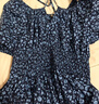 優(yōu)衣庫女裝印花泡泡袖連衣裙短袖收腰顯瘦478105 478104 478105/68深藍色 XS 曬單實(shí)拍圖