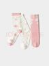 巴拉巴拉balaOne兒童襪子秋冬女童襪提花中大童含羊毛三雙裝208425172001 曬單實(shí)拍圖