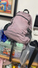 FOUVOR戶(hù)外雙肩包輕便折疊旅游女神節女運動(dòng)徒步登山包兒童書(shū)包 藕粉色 曬單實(shí)拍圖