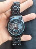 卡慕迪（Comudir）手表男全自動(dòng)機械風(fēng)格2023新款石英機芯男士手表潮流時(shí)尚高端腕表 022黑鋼黑面 曬單實(shí)拍圖