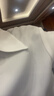 尚都比拉商務(wù)休閑白色襯衫女春秋季職業(yè)正裝光澤感氣質(zhì)金屬扣長(cháng)袖襯衣上衣 曬單實(shí)拍圖