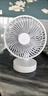 格力高（Glico）大扇面桌面小風(fēng)扇USB可充電臺式辦公室學(xué)生家用宿舍床頭大風(fēng)力制冷便攜電風(fēng)扇 升級七葉羽靜音風(fēng)扇 6寸插電款 2026新款仿自然風(fēng) 曬單實(shí)拍圖
