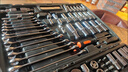 套裝工具箱棘輪扳手汽車(chē)修車(chē)工具全套多功能維修套筒扳手 新黑款72齒121件工具套裝 曬單實(shí)拍圖