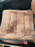 迪加倫毛絨汽車(chē)坐墊冬季單片車(chē)載前后排辦公室屁屁墊主駕座椅墊 棕色 曬單實(shí)拍圖