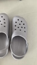 潔麗雅手術(shù)室專(zhuān)用洞洞鞋男士夏季外穿防滑EVA防臭沙灘涼鞋包頭醫用拖鞋 巖石灰 【B款｜Super潮流印花】 42-43 【標準碼】 曬單實(shí)拍圖