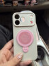 邁比亞 適用蘋(píng)果17手機殼莫蘭迪紫液態(tài)iphone17promax金屬支架16pro新款防摔15磁吸14/13高級保護套 莫蘭迪紫+粉色粘貼式引磁支架金屬牢固環(huán) iPhone 17 Pro Max 曬單實(shí)拍圖