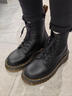馬丁博士（Dr.Martens） 1460 Pascal Arcadia 男女款高幫經(jīng)典光面8孔短筒馬丁靴 “黑荔枝紋納帕單層皮”R11822206 偏大一碼 40 曬單實(shí)拍圖