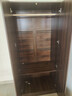 易寶林衣柜現代簡(jiǎn)約翻開(kāi)門(mén)大衣柜胡桃色板式衣柜臥室家用出租房掛衣柜子 80CM胡桃色丨兩門(mén)+上門(mén)安裝 曬單實(shí)拍圖