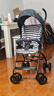 好孩子（gb）嬰兒推車(chē)口袋車(chē)D306輕便折疊遛娃神器寶寶兒童推車(chē)可坐躺傘車(chē) 單向可坐-D306藍條紋-五件套 曬單實(shí)拍圖