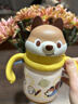 babycare兒童保溫杯嬰兒小松鼠寶寶1-3歲不銹鋼吸管水杯壺學(xué)生上學(xué)300ml 曬單實(shí)拍圖