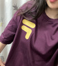 FILA FUSION斐樂(lè )官方潮牌犄角夏季透氣休閑寬松T恤 曬單實(shí)拍圖