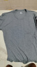 浪莎100%純棉秋衣男單件上衣高端低領(lǐng)中老年保暖內衣套裝秋褲全棉毛衫 ·【深灰上衣】·圓領(lǐng)100%純棉 XL /175 曬單實(shí)拍圖