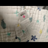 潔麗雅（Grace）A類(lèi)純棉嬰兒紗布浴巾男女寶寶洗澡巾新生兒用品大毛巾被110*110cm 曬單實(shí)拍圖