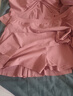 柯帛大碼泳衣女三件套顯瘦性感大胸比基尼胖mm遮肚短袖罩衫泳裝 豆沙粉色 2XL 曬單實(shí)拍圖