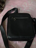 派保爵單肩包男豎款頭層小牛皮斜挎包商務(wù)通勤日字男包生日禮物送老公 曬單實(shí)拍圖