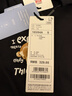 太平鳥(niǎo)男裝休閑T恤夏季刺繡重磅T恤 B1CNE2148 黑色1（合體） S 曬單實(shí)拍圖