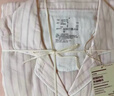 MUJI 女式?jīng)龈须p層紗織短袖睡衣套裝家居服26年夏季新品 FD44CC6S 煙熏粉色豎條紋 L -XL （上裝170/92A,下裝170/74A） 曬單實(shí)拍圖
