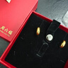 周六福金豆黃金耳釘女足金耳飾生日禮物定價(jià)A0913962 約1.6g 一對 曬單實(shí)拍圖