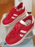 星期六（St&Sat）真皮厚底德訓鞋女2026春季新款休閑拼色增高阿甘鞋運動(dòng)鞋板鞋子女 紅色 39 曬單實(shí)拍圖