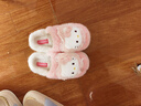 細細條（XIXITIAO）甜美hellokitty棉拖鞋可愛(ài)少女心居家蝴蝶結毛毛鞋女冬 粉色【可愛(ài)凱蒂貓】 38-39 【適合37-38的腳】 曬單實(shí)拍圖
