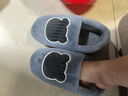 京東京造家居包腳棉拖鞋 冬季室內防臭防滑保暖厚底踩屎感男款 灰色44-45 曬單實(shí)拍圖