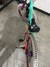 探路人土坡山地自行車(chē)變速碟剎白胎180響花鼓26寸單盤(pán)越野男女學(xué)生單車(chē) 炫彩綠橙【白胎-180響花鼓】 26英寸 曬單實(shí)拍圖
