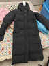 探路者（TOREAD）羽絨服防潑水鵝絨服男戶(hù)外防風(fēng)保暖登山服長(cháng)款派克服外套線(xiàn)下同款 【女款】黑色-TADDAN92630 M 曬單實(shí)拍圖