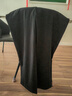 GXG男裝 闊腿褶皺設計西裝褲通勤寬松長(cháng)褲休閑褲男 黑色 170/M 曬單實(shí)拍圖