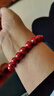 金石靈朱砂手串護身符高含量帝王砂佛珠情侶手鏈本命年送男女生日禮物 曬單實(shí)拍圖