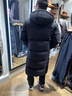 鴨鴨王一博同款312g充絨冰殼系列羽絨服長(cháng)款男女極寒加厚冬季保暖外套 青光黑色 【男女同款現貨速發(fā)】 XL /180充絨273克 曬單實(shí)拍圖