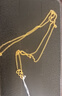 周六福（ZLF）  黃金項鏈女款足金999項鏈鎖骨鏈頸飾 計價(jià) 45cm - 3.82g 曬單實(shí)拍圖