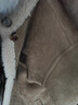 ELLE法式復古麂皮絨毛絨短外套女2025冬季新款仿皮草寬松通勤上衣 卡其 【預售】 M 曬單實(shí)拍圖