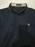杉杉【花紗純棉】唯品長(cháng)袖T恤男春新款休閑polo衣服中年套頭打底衫t恤 藏青 2XL (185/100A) 曬單實(shí)拍圖