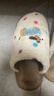 名創(chuàng  )優(yōu)品（MINISO）彩點(diǎn)狗狗卡通趣味毛毛居家鞋男秋冬可愛(ài)棉拖鞋月子鞋白咖42-43 曬單實(shí)拍圖