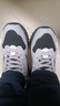 361°女鞋跑鞋春夏季新款革網(wǎng)透氣厚底增高百搭運動(dòng)復古文化休閑鞋子女 曜石黑/鋅鐵灰【6772】 38 曬單實(shí)拍圖