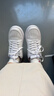 特步女鞋夏新款休閑板鞋女空軍一號簡(jiǎn)約運動(dòng)休閑低幫百搭舒適小白鞋 特步白 【經(jīng)典版】 36 腳長(cháng)22.5cm( 新法碼37) 曬單實(shí)拍圖