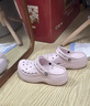 卡駱馳（CROCS）貝雅云彩女士洞洞鞋戶(hù)外休閑鞋|208186 裸粉-6PI 36 (230mm) 37 曬單實(shí)拍圖