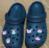 卡駱馳（CROCS）白鹿同款經(jīng)典閃耀云朵洞洞鞋女士休閑鞋沙灘鞋|207241 黑色-001 40 (260mm) 曬單實(shí)拍圖