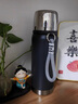 RICH YOUR HOME德國品質(zhì)保溫杯大容量316不銹鋼便攜戶(hù)外運動(dòng)水壺男士辦公帶茶隔 煙墨灰保溫杯650ml 曬單實(shí)拍圖